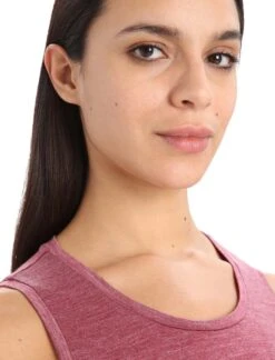 Icebreaker Sphere II Tank - Women's|-|Camisole Sphere II - Femme -Icebreaker ICE IB0A56EZ 7E 7EDetail 20Cherry 20Heather