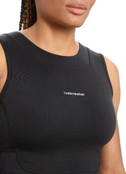 Icebreaker ZoneKnit™ Cropped Bra Tank - Women's|-|Camisole à Soutien-gorge Court De ZoneKnit™ - Femme -Icebreaker ICE IB0A56FC 7E 7EDetail1 20Black 2cfb6ed6 daeb 4f57 ab8c fac0941152ff