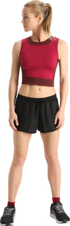 Icebreaker ZoneKnit™ Cropped Bra Tank - Women's|-|Camisole à Soutien-gorge Court De ZoneKnit™ - Femme -Icebreaker ICE IB0A56FC 7E 7EStandard 20Outfit 20Cherry 20 20Espresso e778bfac 682d 45f9 a2f3 64c9f68c56b4