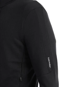 Icebreaker Quantum III Full Zip Merino Sweatshirt - Men's|-|Chandail De Mérinos à Glissière Quantum III - Homme -Icebreaker ICE IB0A56FP 7E 7EDetail 20Black