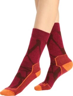 Icebreaker Hike+ Medium Crew Socks - Women's|-|Chaussettes Mi-mollet Hike+ Medium - Femme 8 Icebreaker Hike+ Medium Crew Socks - Women's|-|Chaussettes Mi-mollet Hike+ Medium - Femme -Icebreaker ICE IB0A56GN 7E 7ESide 20Cherry 20 20Espresso 20 20Flash