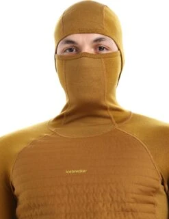 Icebreaker ZoneKnit Insulated Long Sleeve Hoodie - Men's|-|Chandail à Capuchon Isolé à Manches Longues ZoneKnit - Homme -Icebreaker ICE IB0A56GR 7E 7EDetail1 20Clove