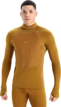 Icebreaker ZoneKnit Insulated Long Sleeve Hoodie - Men's|-|Chandail à Capuchon Isolé à Manches Longues ZoneKnit - Homme -Icebreaker ICE IB0A56GR 7E 7EFront 20Clove
