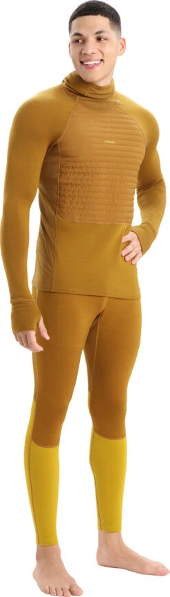 Icebreaker ZoneKnit Insulated Long Sleeve Hoodie - Men's|-|Chandail à Capuchon Isolé à Manches Longues ZoneKnit - Homme -Icebreaker ICE IB0A56GR 7E 7EStandard 20Outfit 20Clove