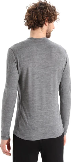 Icebreaker 200 Oasis Long Sleeve Crewe Baselayer Top - Men's|-|Couche De Base à Manches Longues Et Col Rond 200 Oasis - Homme -Icebreaker ICE IB0A56HU 7E 7EDetail2 20Gritstone 20Heather