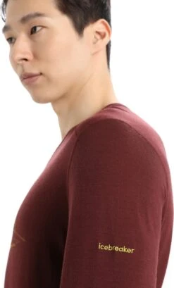 Icebreaker 200 Oasis Long Sleeve Crewe Baselayer Top - Men's|-|Couche De Base à Manches Longues Et Col Rond 200 Oasis - Homme -Icebreaker ICE IB0A56HU 7E 7EDetail4 20Espresso