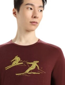 Icebreaker 200 Oasis Long Sleeve Crewe Baselayer Top - Men's|-|Couche De Base à Manches Longues Et Col Rond 200 Oasis - Homme -Icebreaker ICE IB0A56HU 7E 7EDetail5 20Espresso