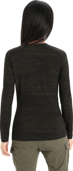 Icebreaker 200 Oasis Long Sleeve Crewe Base Layer Top - Women's|-|Couche De Base à Manches Longues Et Col Rond 200 Oasis - Femme 21 Icebreaker 200 Oasis Long Sleeve Crewe Base Layer Top - Women's|-|Couche De Base à Manches Longues Et Col Rond 200 Oasis - Femme -Icebreaker ICE IB0A56HX 7E 7EFront2 20Black 20 20Clove 20 20Aop