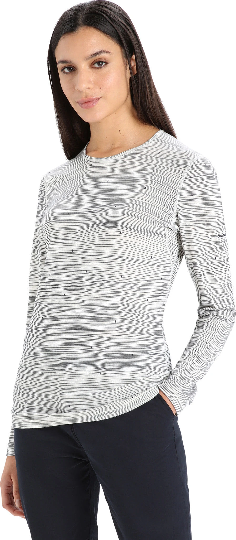Icebreaker 200 Oasis Long Sleeve Crewe Base Layer Top - Women's|-|Couche De Base à Manches Longues Et Col Rond 200 Oasis - Femme 12 Icebreaker 200 Oasis Long Sleeve Crewe Base Layer Top - Women's|-|Couche De Base à Manches Longues Et Col Rond 200 Oasis - Femme - Image 10