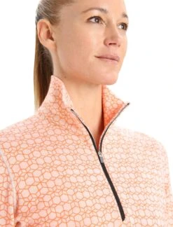 Icebreaker 250 Vertex Long Sleeve Half Zip Base Layer Top - Women's|-|Couche De Base à Manches Longues Et Demi-glissière 250 Vertex - Femme -Icebreaker ICE IB0A56I9 7E 7EDetail1 20Snow 20 20Flash 20 20J