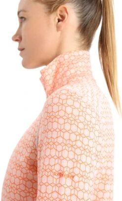 Icebreaker 250 Vertex Long Sleeve Half Zip Base Layer Top - Women's|-|Couche De Base à Manches Longues Et Demi-glissière 250 Vertex - Femme -Icebreaker ICE IB0A56I9 7E 7EDetail2 20Snow 20 20Flash 20 20J