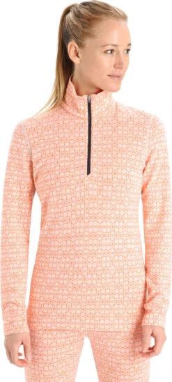 Icebreaker 250 Vertex Long Sleeve Half Zip Base Layer Top - Women's|-|Couche De Base à Manches Longues Et Demi-glissière 250 Vertex - Femme -Icebreaker ICE IB0A56I9 7E 7EFront 20Snow 20 20Flash 20 20J