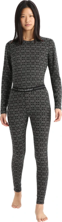 Icebreaker 250 Vertex Leggings - Women's|-|Legging 250 Vertex - Femme -Icebreaker ICE IB0A56IC 7E 7EStandard 20Outfit 20Black 20 20Snow 20 20J