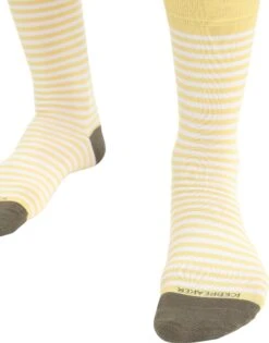 Icebreaker Lifestyle Fine Gauge Crew Stripe Socks - Men's|-|Chaussettes Lifestyle Fine Gauge Crew Stripe - Homme -Icebreaker ICE IB0A56KF 7E 7EDetail 20Summer 20 20Loden 20 20Snow