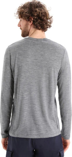 Icebreaker Tech Lite II Long Sleeve Merino Tee - Men's|-|T-shirt à Manches Longues En Mérinos Tech Lite II - Homme -Icebreaker ICE IB0A56KY 7E 7EBack 20Gritstone 20Heather cf8a3dfd acfa 437d 945e d3ffe28ffff1