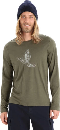 Icebreaker Tech Lite II Long Sleeve Merino Tee - Men's|-|T-shirt à Manches Longues En Mérinos Tech Lite II - Homme -Icebreaker ICE IB0A56KY 7E 7EFront 20Loden