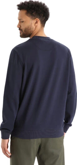 Icebreaker Central II Long Sleeve Sweatshirt - Men's|-|Chandail En Molleton Central II - Homme -Icebreaker ICE IB0A56KZ 7E 7EBack 20Midnight 20Navy d1577884 bbd8 40fd ad25 0ddef8c70ebc