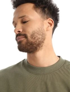 Icebreaker Central II Long Sleeve Sweatshirt - Men's|-|Chandail En Molleton Central II - Homme -Icebreaker ICE IB0A56KZ 7E 7EDetail2 20Loden 93a28172 0e1d 4180 a243 108a829cffb9