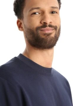 Icebreaker Central II Long Sleeve Sweatshirt - Men's|-|Chandail En Molleton Central II - Homme -Icebreaker ICE IB0A56KZ 7E 7EDetail3 20Midnight 20Navy 1ad2898d d94b 4799 9112 2b17da42d13e