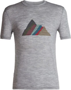Icebreaker Spector Short Sleeve Crewe Seven Summits T-shirt - Men's|-|T-shirt Ras Du Cou à Manches Courtes Spector - Homme -Icebreaker ICE IB0A56LR 7EMetro 20Heather