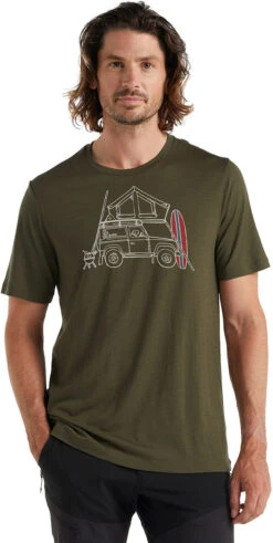 Icebreaker Tech Lite II Short Sleeve Tee - Men's|-|T-shirt à Manches Courtes Tech Lite II - Homme -Icebreaker ICE IB0A56LW 7E 7EFront 20Loden