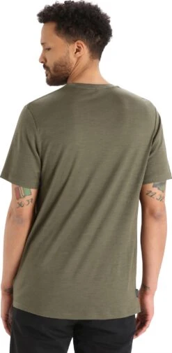 Icebreaker Tech Lite II Ski Stripes Merino Short Sleeve T-Shirt - Men's|-|T-shirt à Manches Courtes En Laine Mérinos Ski Stripes Tech Lite II - Homme 34 Icebreaker Tech Lite II Ski Stripes Merino Short Sleeve T-Shirt - Men's|-|T-shirt à Manches Courtes En Laine Mérinos Ski Stripes Tech Lite II - Homme -Icebreaker ICE IB0A56M 7E 7EBack 20Loden