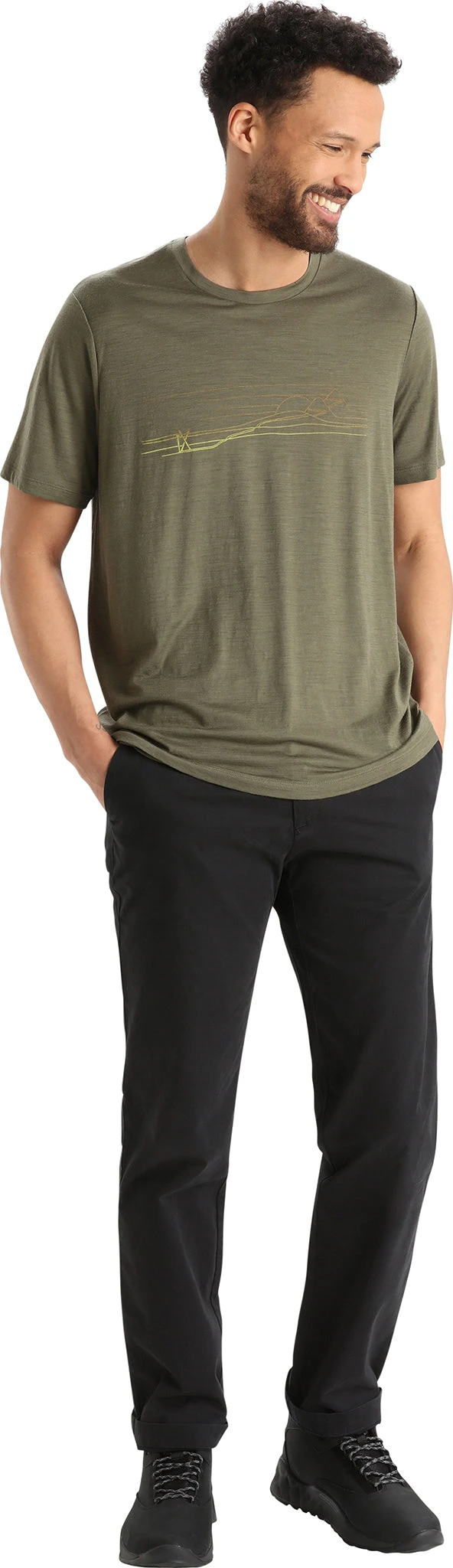 Icebreaker Tech Lite II Ski Stripes Merino Short Sleeve T-Shirt - Men's|-|T-shirt à Manches Courtes En Laine Mérinos Ski Stripes Tech Lite II - Homme 15 Icebreaker Tech Lite II Ski Stripes Merino Short Sleeve T-Shirt - Men's|-|T-shirt à Manches Courtes En Laine Mérinos Ski Stripes Tech Lite II - Homme - Image 13