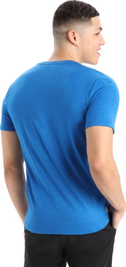 Icebreaker Tech Lite II Pump Track Merino Short Sleeve T-Shirt - Men's|-|T-shirt à Manches Courtes En Laine Mérinos Pump Track Tech Lite II - Homme -Icebreaker ICE IB0A56PTR 7E 7EBack 20Lazurite 267e07fb 0de9 4410 b572 400fa07b6552
