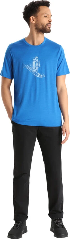 Icebreaker Tech Lite II Skiing Yeti Merino Short Sleeve T-Shirt - Men's|-|T-shirt à Manches Courtes En Laine Mérinos Skiing Yeti Tech Lite II - Homme -Icebreaker ICE IB0A56YET 7E 7EStandard 20Outfit 20Lazurite 65101cd1 3fa0 4f2f 928c 9d05ef8679c1
