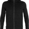 Icebreaker ZoneKnit LS Zip Hoodie - Men's|-|Chandail à Capuchon Glissière à Manches Longues ZoneKnit - Homme -Icebreaker ICE IB0A59HH 7EBlack