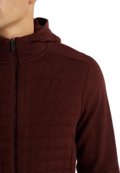Icebreaker ZoneKnit LS Zip Hoodie - Men's|-|Chandail à Capuchon Glissière à Manches Longues ZoneKnit - Homme -Icebreaker ICE IB0A59HH 7E 7EDetail2 20Espresso