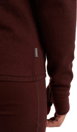 Icebreaker ZoneKnit LS Zip Hoodie - Men's|-|Chandail à Capuchon Glissière à Manches Longues ZoneKnit - Homme -Icebreaker ICE IB0A59HH 7E 7EDetail4 20Espresso