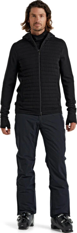 Icebreaker ZoneKnit LS Zip Hoodie - Men's|-|Chandail à Capuchon Glissière à Manches Longues ZoneKnit - Homme -Icebreaker ICE IB0A59HH 7E 7EStandard 20Outfit 20Black