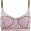 Icebreaker Queens Clasp Bra - Women's|-|Soutien-gorge à Fermoir Queens - Femme -Icebreaker ICE IB0A59HR 7EAlgae 20 20Purple 20Gaze 20 20AOP