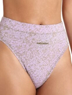 Icebreaker Queens High Cut Brief - Women's|-|Culotte Taille Haute Queens - Femme 26 Icebreaker Queens High Cut Brief - Women's|-|Culotte Taille Haute Queens - Femme -Icebreaker ICE IB0A59I2 7E 7EDetail 20Algae 20 20Purple 20Gaze 20 20AOP