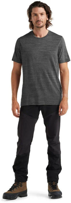 Icebreaker Tech Lite II Short Sleeve Tee - Men's|-|T-shirt à Manches Courtes Tech Lite II - Homme -Icebreaker ICE IB0A59IY 7E 7EFront1 20Gritstone 20Heather