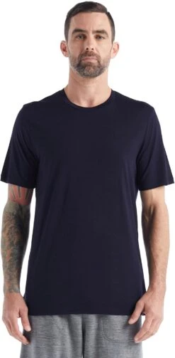 Icebreaker Tech Lite II Short Sleeve Tee - Men's|-|T-shirt à Manches Courtes Tech Lite II - Homme -Icebreaker ICE IB0A59IY 7E 7EFront1 20Midnight 20Navy