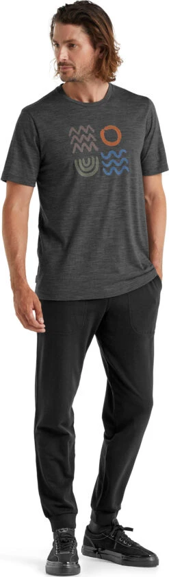 Icebreaker Tech Lite II Nature Components SS Tee - Men's|-|T-shirt à Manches Courtes Nature Components De Tech Lite II - Homme -Icebreaker ICE IB0A59J5 7E 7EFront1 20Gritstone 20Heather