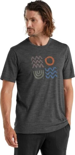 Icebreaker Tech Lite II Nature Components SS Tee - Men's|-|T-shirt à Manches Courtes Nature Components De Tech Lite II - Homme -Icebreaker ICE IB0A59J5 7E 7EFront 20Gritstone 20Heather