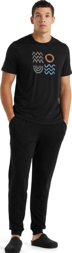 Icebreaker Tech Lite II Nature Components SS Tee - Men's|-|T-shirt à Manches Courtes Nature Components De Tech Lite II - Homme -Icebreaker ICE IB0A59J5 7E 7EStandard 20Outfit 20Black