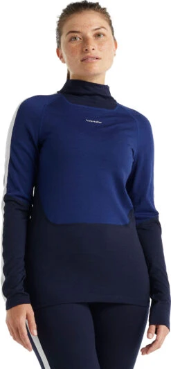 Icebreaker 200 Sonebula LS Crewe Base Layer Top - Women's|-|Couche De Base à Manches Longues Et Col Rond 200 Sonebula - Femme 21 Icebreaker 200 Sonebula LS Crewe Base Layer Top - Women's|-|Couche De Base à Manches Longues Et Col Rond 200 Sonebula - Femme -Icebreaker ICE IB0A59JU 7E 7EFront 20Midnight 20Navy