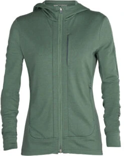 Icebreaker Quantum III LS Zip Hoodie - Women's|-|Chandail Quantum III LS - Femme -Icebreaker ICE IB0A59JW 7ESage