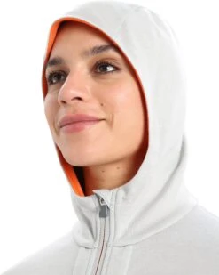 Icebreaker Quantum III LS Zip Hoodie - Women's|-|Chandail Quantum III LS - Femme -Icebreaker ICE IB0A59JW 7E 7EDetail2 20Ether 20 20Flash 2c95f35b eb01 45e2 a8c0 8e1e077ba4e8