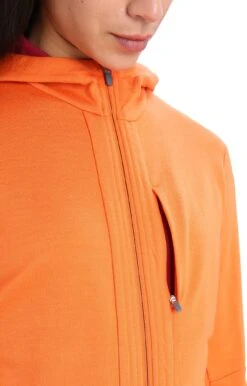 Icebreaker Quantum III LS Zip Hoodie - Women's|-|Chandail Quantum III LS - Femme -Icebreaker ICE IB0A59JW 7E 7EDetail3 20Flash 20 20Cherry 92828cfa c0eb 4558 a235 8ae6a6e1e1a0