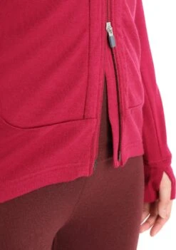 Icebreaker Quantum III LS Zip Hoodie - Women's|-|Chandail Quantum III LS - Femme -Icebreaker ICE IB0A59JW 7E 7EDetail5 20Cherry 20 20Espresso 8a2af87f e01d 4f46 9cee f84ed2a708b2