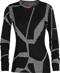 Icebreaker 250 Vertex Fractured Landscapes LS Crewe Base Layer - Women's|-|Couche De Base à Col Rond Et Manches Longues Fractured Landscapes De 250 Vertex - Femme