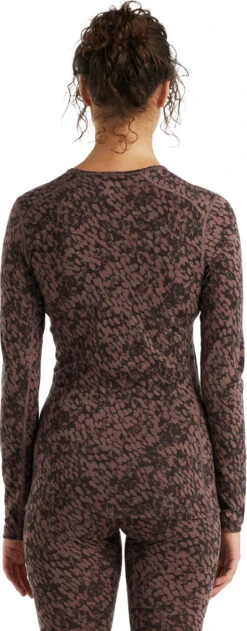 Icebreaker 200 Oasis Forest Shadows LS Crewe Baselayer - Women's|-|Couche De Base à Manches Longues Forest Shadows De 200 Oasis - Femme -Icebreaker ICE IB0A59KR 7E 7EBack 20Mink
