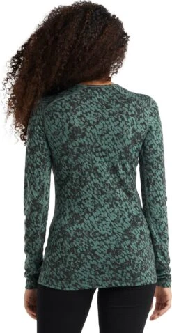 Icebreaker 200 Oasis Forest Shadows LS Crewe Baselayer - Women's|-|Couche De Base à Manches Longues Forest Shadows De 200 Oasis - Femme -Icebreaker ICE IB0A59KR 7E 7EBack 20Sage