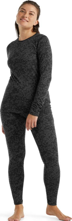 Icebreaker 200 Oasis Forest Shadows LS Crewe Baselayer - Women's|-|Couche De Base à Manches Longues Forest Shadows De 200 Oasis - Femme -Icebreaker ICE IB0A59KR 7E 7EStandard 20Outfit 20Black