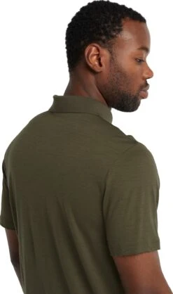 Icebreaker Merino Tech Lite II Short Sleeve Polo - Men's|-|Polo Tech Lite II En Laine Mérinos - Homme -Icebreaker ICE IB0A59LC 7E 7EDetail2 20Loden
